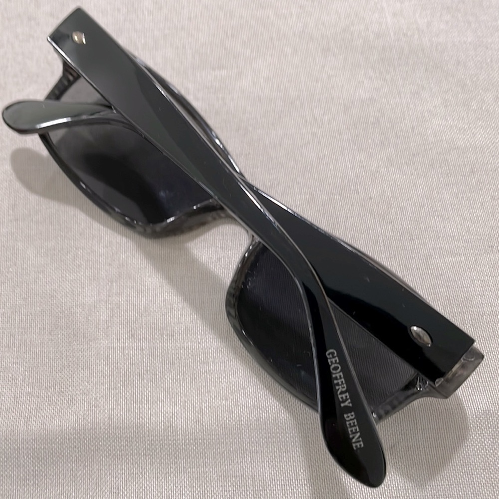 Geoffrey Beene Classic Rectangular Black Sunglass… - image 5